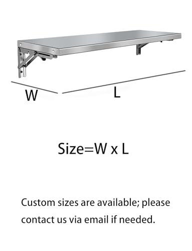 Étagère murale pliable acier inoxydable : la solution anti-encombrement des petits stands - 4