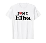 I Love My Elba Nombre Conjunto Pareja Camiseta