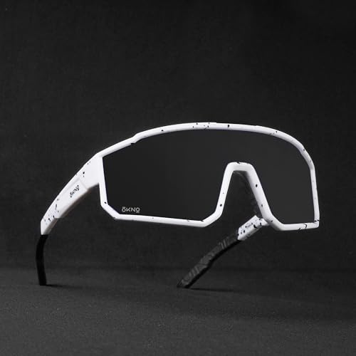 Image of OKNO Eyewearlabs Sunglasses For Men & Women | Polarized Sports Over-Sized Unilens Wrap-Around Branded Stylish Spectacles | 100% UV Protection Shades | Cricket Sports Cycling Driving Trekking & More
