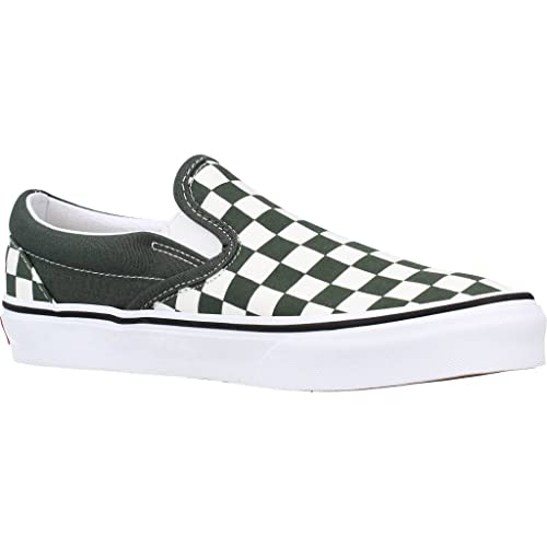 Vans Vans Classic Slip-On™ (Checkerboard) Thyme/True White Men's 4.5, Women's 6 Medium