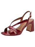 Tamaris Damen Sandalette mit Blockabsatz, rot, 39 EU