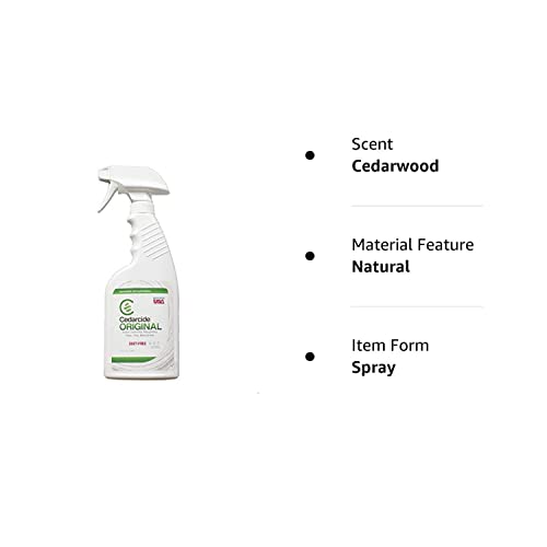 Natural Cedar Oil Insect Repellent Formerly Known As Best Yet Now Called Cedarcide Original (Pint) Biting Insect Spray Kills And Repels Mosquitoes Ticks Fleas And Chiggers #TOP1