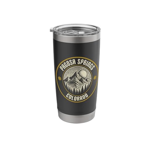 Pagosa Springs Colorado USA Mountain Design Stainless Steel...