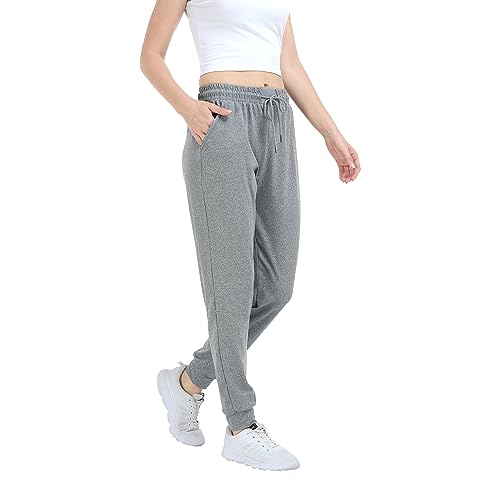 Women Joggers with Pockets,Women's Lightweight Sweatpants Soft Lounge Athletic Yoga Pants 4 Pack4