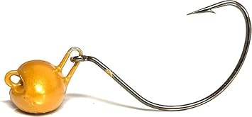 HFD Live Bait Jig Head - Jighead Fishing Hooks for Flounder, Tout, Redfish, Largemouth Bass and Crappie - Fishing Tackle for Freshwater and Saltwater