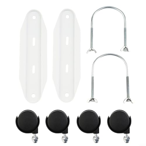 Soporte universal para calentador eléctrico con ruedas giratorias de 360°, soporte de acero al carbono duradero para una fácil movilidad, soporte de polea móvil especial para calentador eléctrico,