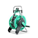 Carrello avvolgitubo con Pistola ad Acqua, Carrello di stoccaggio per Tubi dell'Acqua per carichi Pesanti, avvolgitubo per irrigazione da Giardino Set di irrigazione Supporto per Tubo dell'Acqua (Co