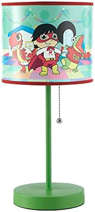 Ryan's World Stick Table Kids Lamp with Pull Chain Themed Printed Decorative Shade