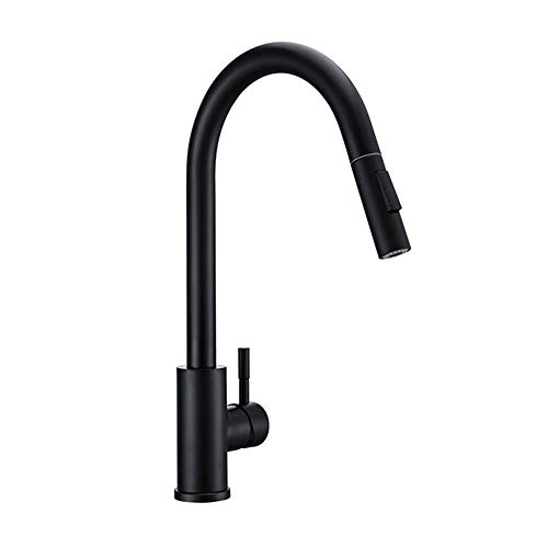 Robinet de cuisine extractible en laiton avec mitigeur évier douchette