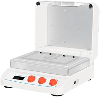 YFYIQI Microplate Thermo Incubator Thermostatic Shaker Micro Plate Thermo Shaker with 2 Microtiter Plates Speed Range 200 to 1600rpm Temperature Control Accuracy â‰¤Â±0.5Â°C