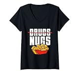 Photo Gallery donna chicken nuggets - merch divertente - nugs maglietta con collo a v Photo Gallery donna chicken nuggets - merch divertente - nugs maglietta con collo a v