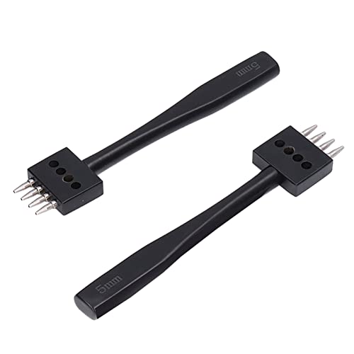 Ferramenta de puncionamento de linha de couro faça você mesmo, vários tamanhos Conjunto de ferrament