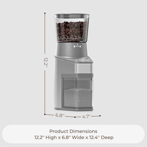 Conical Burr Coffee Grinder with 60 Settings and Touch Screen - 3