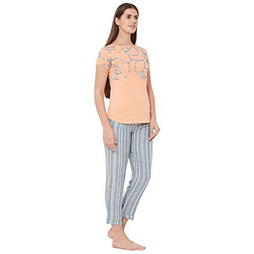 Image of Sweet Dreams Women's Cotton Printed Night Suit Set