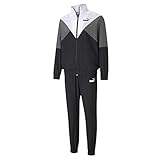retro anzug Durchgehender Reißverschluss PUMA Herren CB Retro Woven Tracksuit cl Trainingsanzug, Black, L