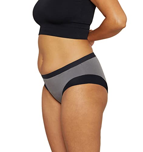 Thinx Modal Cotton Brief Period Underwear For Women, Period Panties, Fsa Hsa Approved Feminine Care, Holds 5 Tampons, Slate, X #TOP6