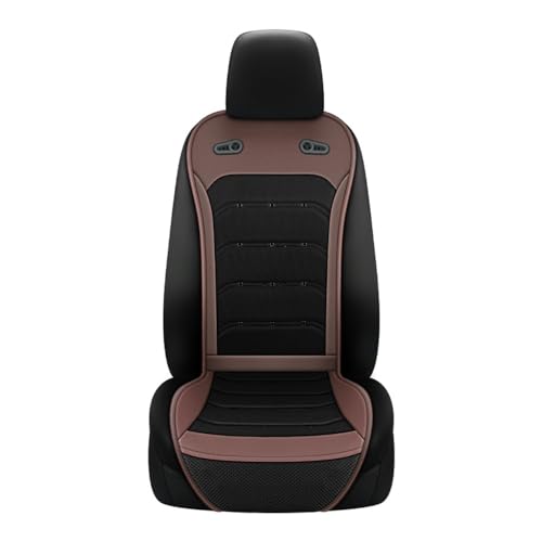 Shkalacar Cojín de Asiento de Coche con Refrigeración, 12V/24V Fundas para Asientos de Coche con Ventiladores Inteligentes, Cojín de Asiento Ventilado y Transpirable de Verano para Coche y Camión