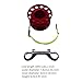 Underwater Reel with End Clip, 30m/100ft Line for Scuba Activities, Red Reel
