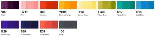 Copic Classic 12 Color Set