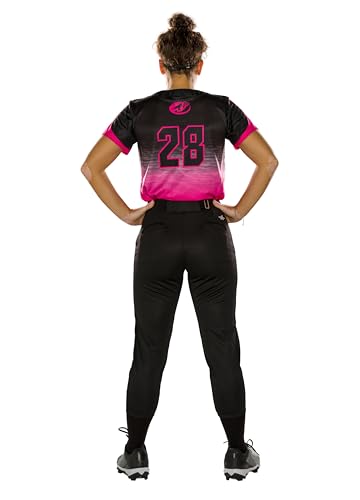 Alleson Athletic Girls Fast pitch Softball Belt Loop Pants4