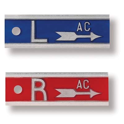 X-Ray Markers (Aluminum) - Arrow, Left & Right Set, 1/2" Lead Letters "L" & "R", 1" Arrow, Custom