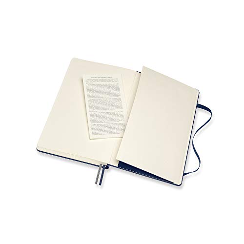Moleskine Qp060Expb20 Classic Notebook, Expanded (400 Pages), Hardcover, Ruled, Large Size, W 5.1 X H 8.3 Inches (13 X 21 Cm), Sapphire Blue #TOP4