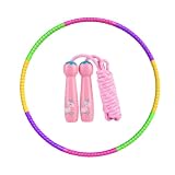 YULTHA Aro Hula Hoop Modular De 8 Secciones Desmontables Con Cuerda Para Saltar, Equipo De Fitness Versátil Para Baile, Yoga, Deportes Y Rutinas De Adelgazamiento