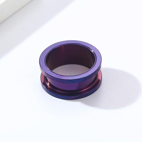 Alargador Aço Cirúrgico Roxo 2/3/4/5/6/8/10/12/14/16/18/19/20/22/24/25mm (16)