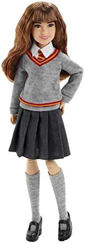 Harry Potter Hermione Granger Collectible Doll (1-in) with Hogwarts Uniform, Gryffindor Robe and Wand