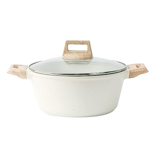 �ڋʏĂ� ����� ���� ������ 24cm �� IH�Ή� �}�[�u���R�[�e�B���O �������ɂ��������ȒP �ϕ� �J���[ �V�`���[ �����K���X�W�t�� (�z���C�g�y24cm�z)