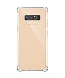 Compatible for Samsung Galaxy Note 8 Case, GVIEWIN Ultra Slim Crystal Clear Case Shock Absorption Technology Bumper Soft TPU Cover for Note 8 (Clear)