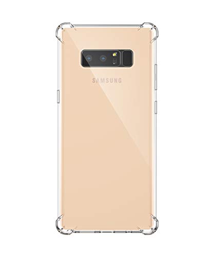 GVIEWIN Compatible for Samsung Galaxy Note 8 Case, Clear Design Soft & Flexible TPU Ultra-Thin Shockproof Transparent Cover, Cases Note 8 (Clear)