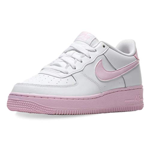 Nike Force 1 (PS), Sneaker, Blanco (White/Pink Foam), 33.5 EU
