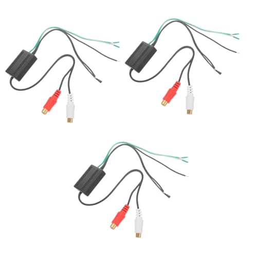 Reemplazo de cable de audio Doble DIN ULTECHNOVO elimina ruidos en altavoz estéreo de coche 3uds