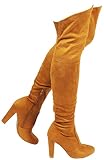 Women's Over The Knee Boot - Sexy Thigh High Boot - High Chunky Heel Platform Shoe - Comfortable Boo
