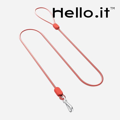Hello.it Waterproof Dog Leash 4.92 FT, Odor-Proof PVC Pet Training Lead for Small/Medium/Large Breeds Up to 165 Lbs, No Pull Comfortable Rope for Dog Walking with 360° Swivel Clip Tangle-Free, Orange — view 2