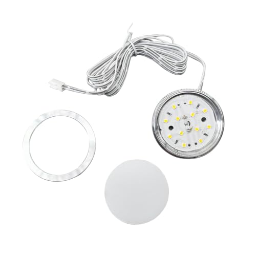 ANYPOWK LED-Schrankleuchte 12V Warmweiß, LED-Unterschrankbeleuchtung Küche Vitrine, 2,5W 250 Lumen Niederspannungslicht für Wohnmobil Boot Anhänger, 6 Stück