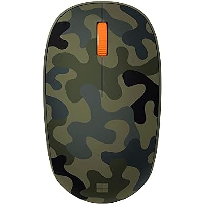 Microsoft Bluetooth Mouse - Forest Camo. Compact, Comfortable Design, Right/Left Hand Use, 3-Buttons, Wireless Bluetooth Mouse for PC/Laptop/Desktop, Works with for Mac/Windows Computers