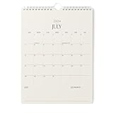Karto Wall Calendar 2024-2025 - Vertical 8.5x11 inch Runs Until December 2025 - Boost Your Productivity and Easy Planning with the Aesthetic Monthly Calendar - Beige
