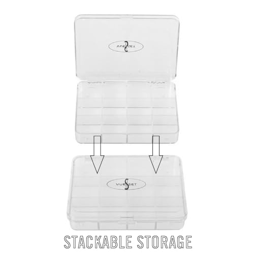 Vueset Viking Jack, Empty Makeup Palette Case made for Depotting Makeup/Creams into a Transparent Container, 12 Sections