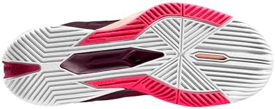 WILSON Women's Rush Pro 4.0 Sneaker, Beet Red/White/Tropical Peach, 6.5 | Image 2