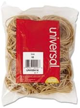 (3 Pack Value Bundle) UNV00416 Rubber Bands, Size 16, 2-1/2 x 1/16, 475 Bands/1/4lb Pack