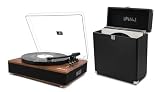 LP&No.1 Bluetooth Record Player and Vinyl Record Storage Case