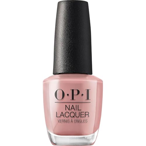 OPI Nail Lacquer Barefoot in Barcelona | Opaque Dark Brown Crème Chip Resistant Nail Polish | Fast Drying, Streak Free