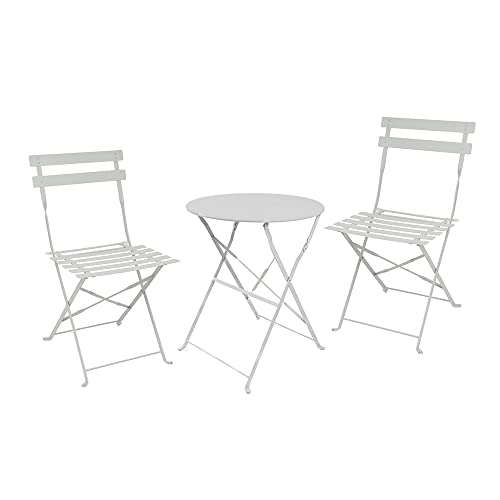 RESEL OUTDOORS Mesa de Jardín con Juego de 2 Sillas...