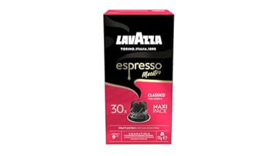 Lavazza, Espresso Maestro Classico, 30 Cápsulas de Café Compatibles con las Máquinas Nespresso* Original, con Notas Aromáticas de Cereales y Galletas, 100% Arábica, Intensidad 9, Tueste Medio-Oscuro | Ya disponible en tu tienda friki favorita! En mundofriki.es!