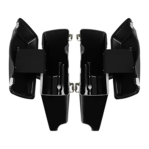 Tcmt 5" Hard Saddle Bags Extended Saddlebag Trunk + Lid Latch Keys Fits For Harley Touring Flh Flt Electra Glide Road King Ultra Street 1993 1994-2013 #TOP4