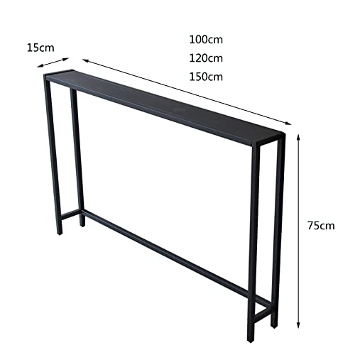 Mesa consola estrecha para decorar un pasillo largo o colocar detrás del sofá 4