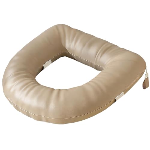 Padded Toilet Seat Cushion - Thickened EVA Artificial Leather Seat Riser For Elderly And Disabled Adults | Waterproof & Stain-Re