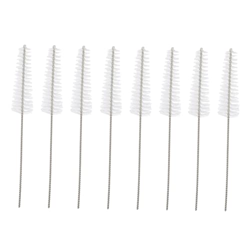 NOLITOY 8pcs Cleaning Brush Hearing Amplifier Cleaning Brush Hearing Amplifier Vent Brush Clean Brush for Cleaning Nylon Stainless Steel